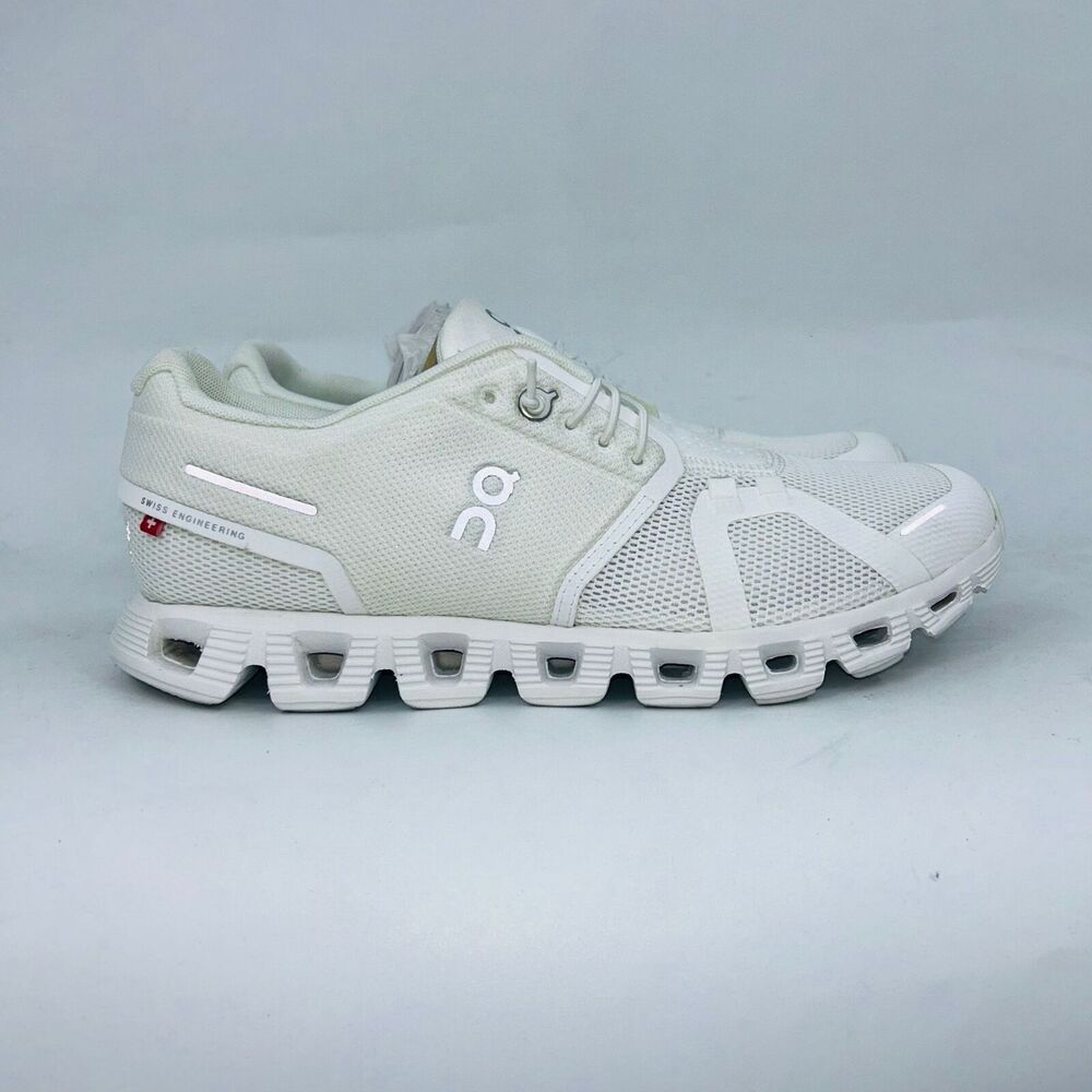 ON RUNNING CLOUD 5 WOMENS "ICE WHITE" COMFORTABLE RUNNING SHOES SIZE 9B